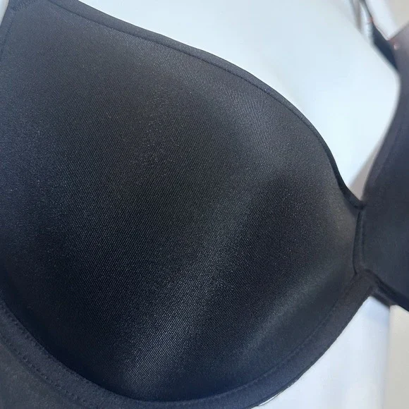 Joyspun Size 38B Women's Spacer Scoop Neckline Bra NWT Black Underwire Smoothing - Picture 3 of 10